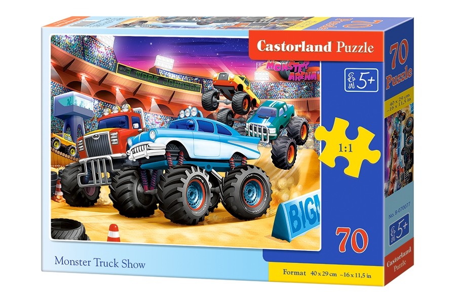 Puzzle 70 elementów - Monster Truck Show