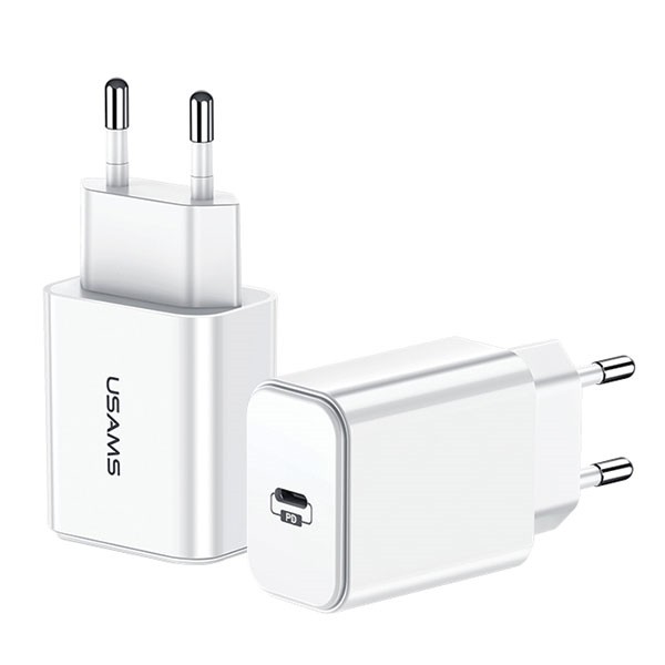 Ładowarka sieciowa 1xUSB-C Fast Charging biała