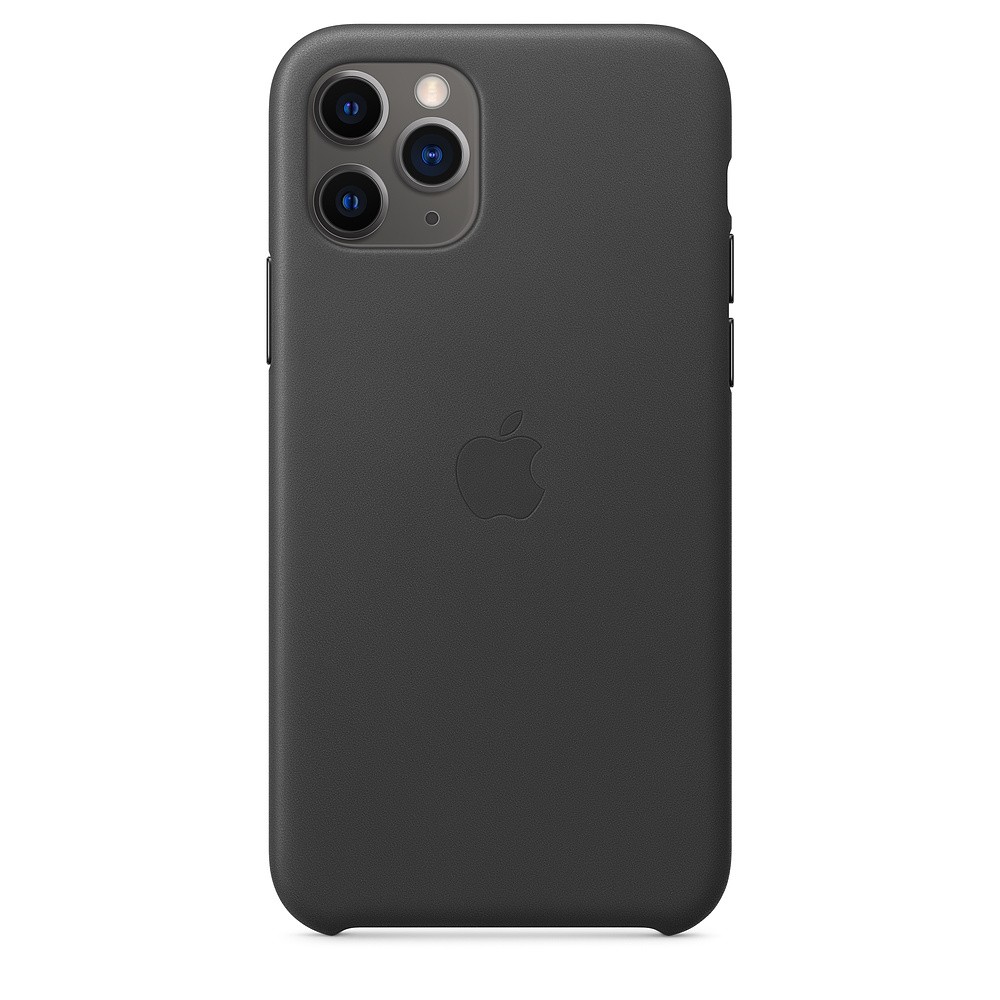 Skórzane etui do iPhone 11 Pro - czarne