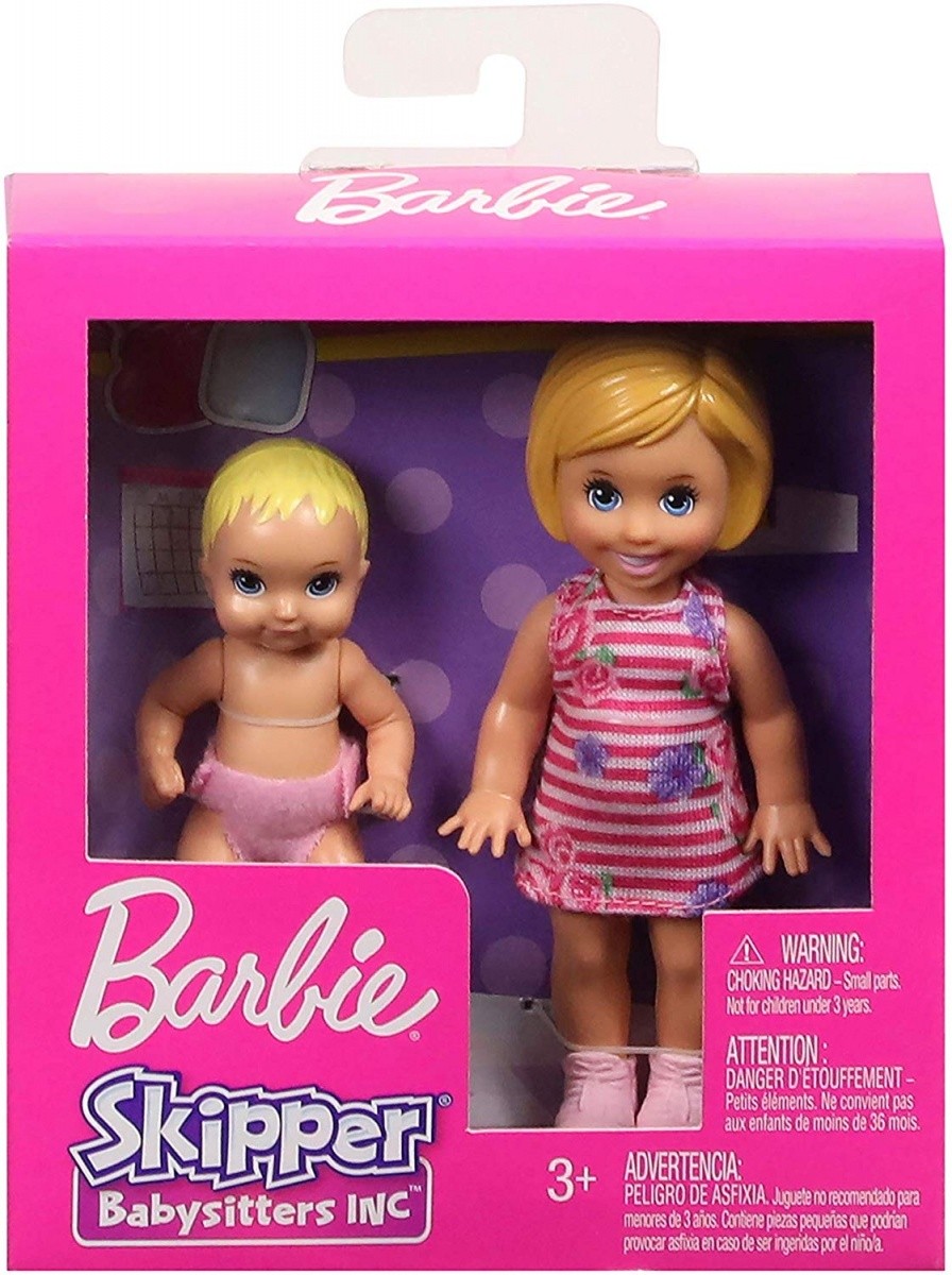 Lalki Barbie Rodzeństwo Blondynka + niemowlę