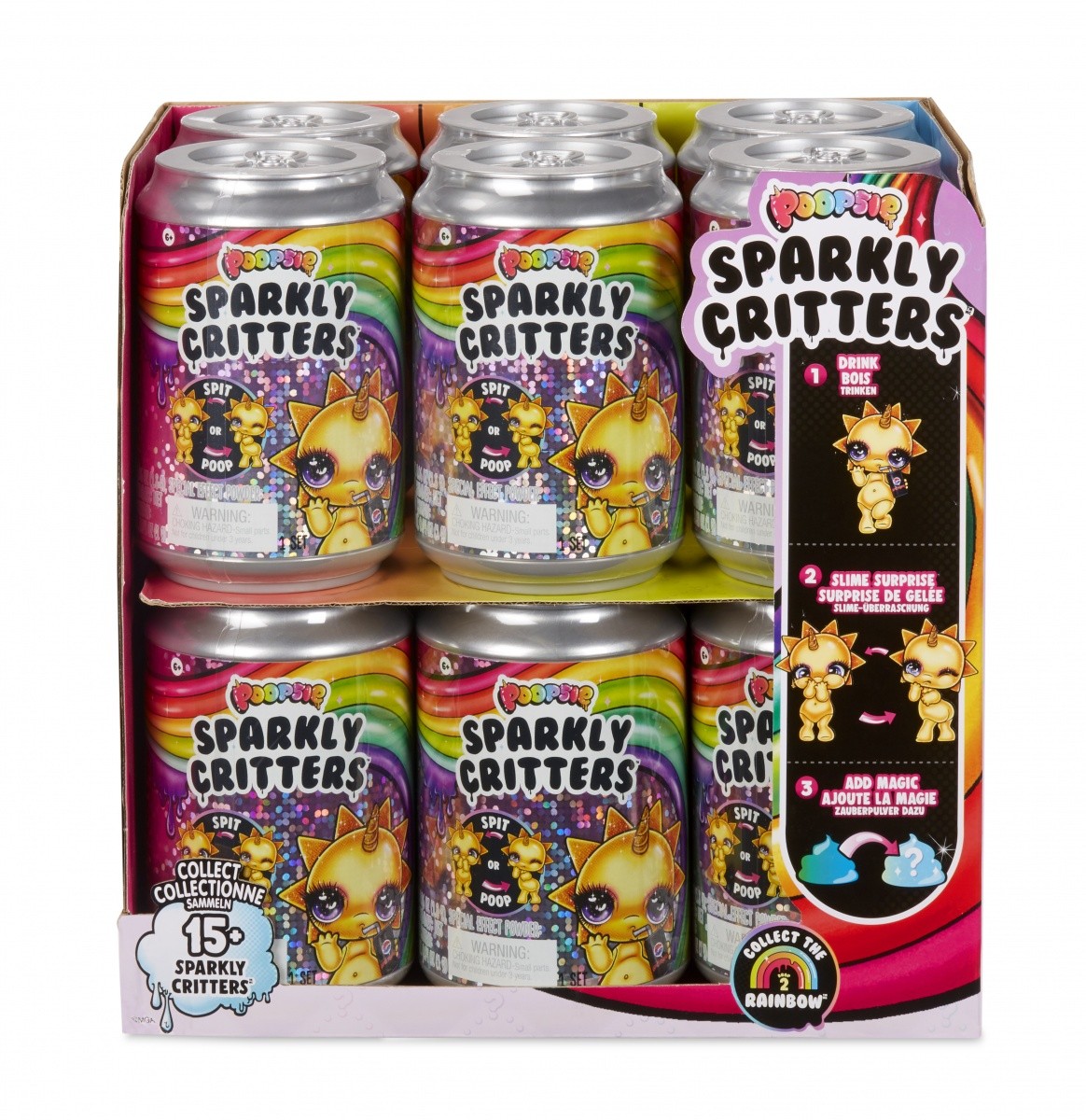 Figurki Poopsie Sparkly Critters 2-1 display 24 sztuki