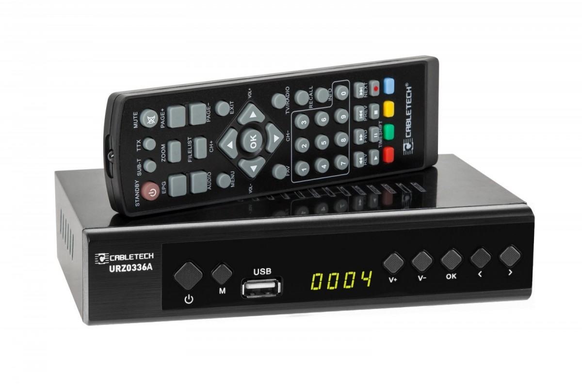 Tuner cyfrowy DVB-T2 H.265 HEVC LAN 