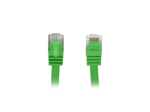 Patchcord kat. 5e FLAT 0.5m zielony PCUF5-10CC-0050-G