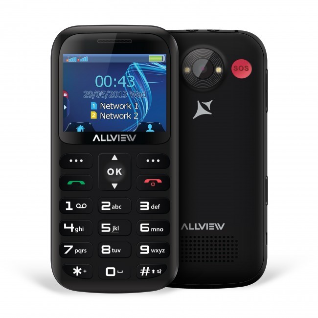 Telefon komórkowy D2 Senior Dual Sim czarny