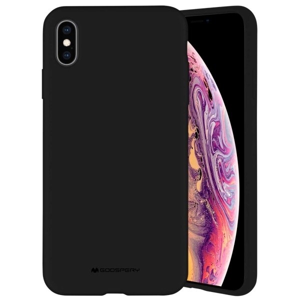 Etui Silicone iPhone Xs Max czarny 