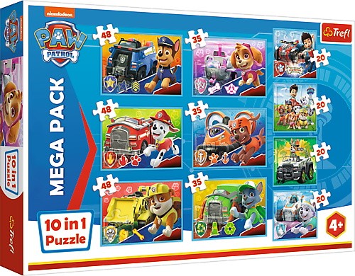 Puzzle 10w1 Psi Patrol - Ekipa Psiego Patrolu