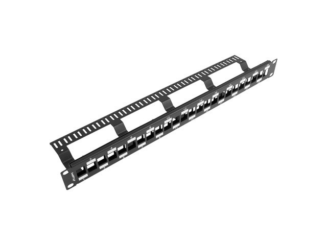 Patch Panel PPKS-1224-B 24 Port 1U 19 naprzemienny czarny