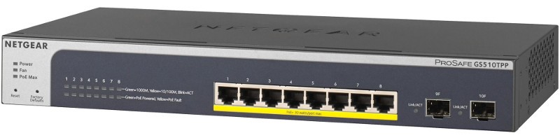 Przełącznik GS510TPP 8x1Gb PoE+ (190W) 2xSFP