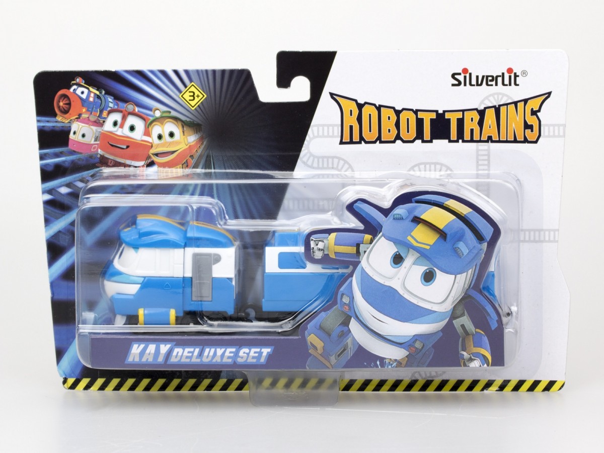 Pojazd z wagonikami Deluxe Robot Trains 