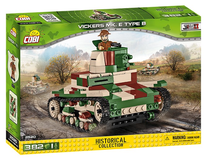 Klocki Historical Collection Vickers Mk. E Type B - brytyjski czołg lekki