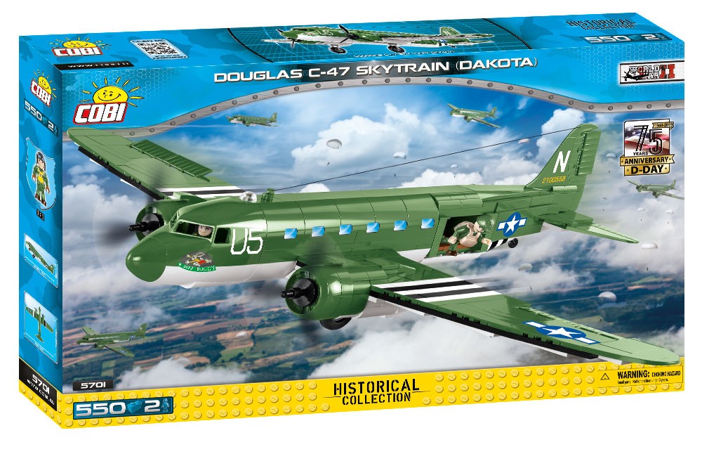 Klocki Historical Collection Douglas C-47 Skytrain (Dakota) D-Day