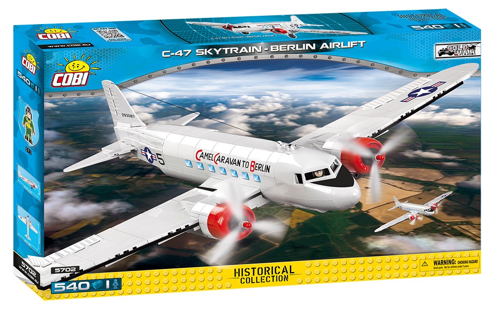 Klocki Historical Collection C-47 Skytrain Berlin Airlift