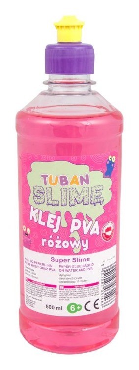 Klej do papieru PVA 500 ml różowy