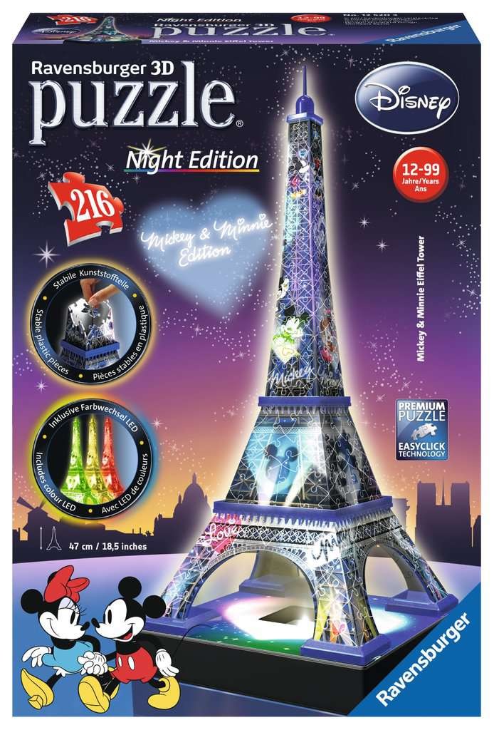 Puzzle 216 elementów Wieża Eifla Night Edition