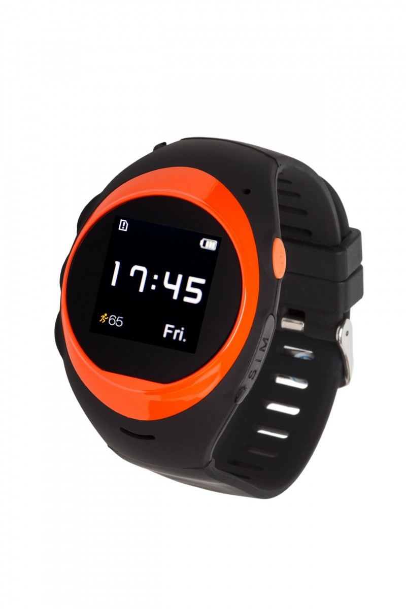 Smartwatch GPS 2 czarno-pomarańczowy 