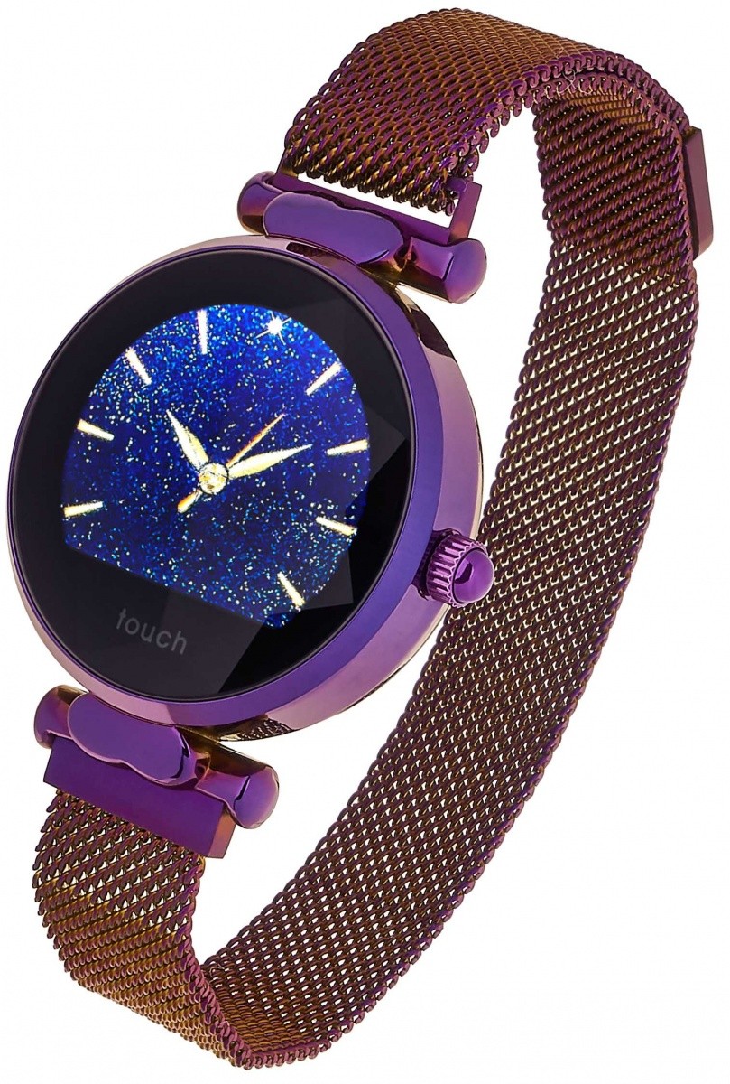 Smartwatch Women Lisa fioletowy stalowy 