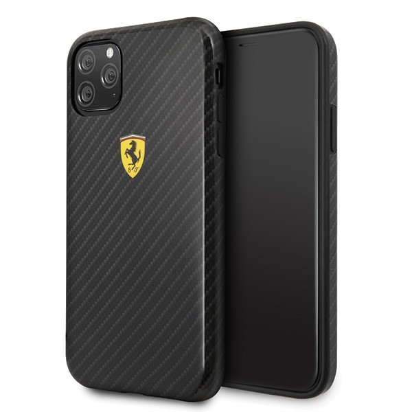 Etui hardcase FESPCHCN58CBBK iPhone 11 Pro czarny On Track Carbon Effect 