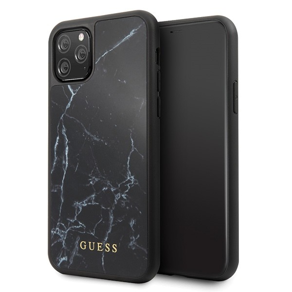 Etui hardcase GUHCN58HYMABK iPhone 11 Pro czarny Marble 