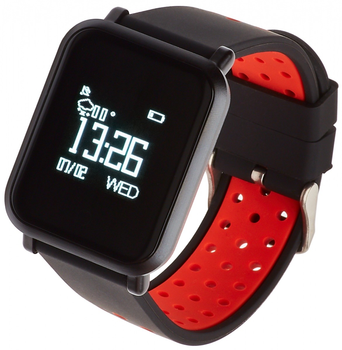 Smartwatch Sport 17 czarno-czerwony 