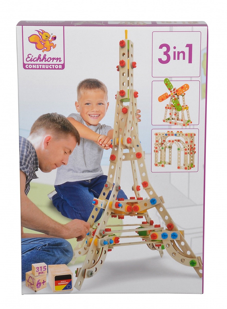 Klocki konstrukcyjne Constructor Wieża Eiffla, 315 elementów