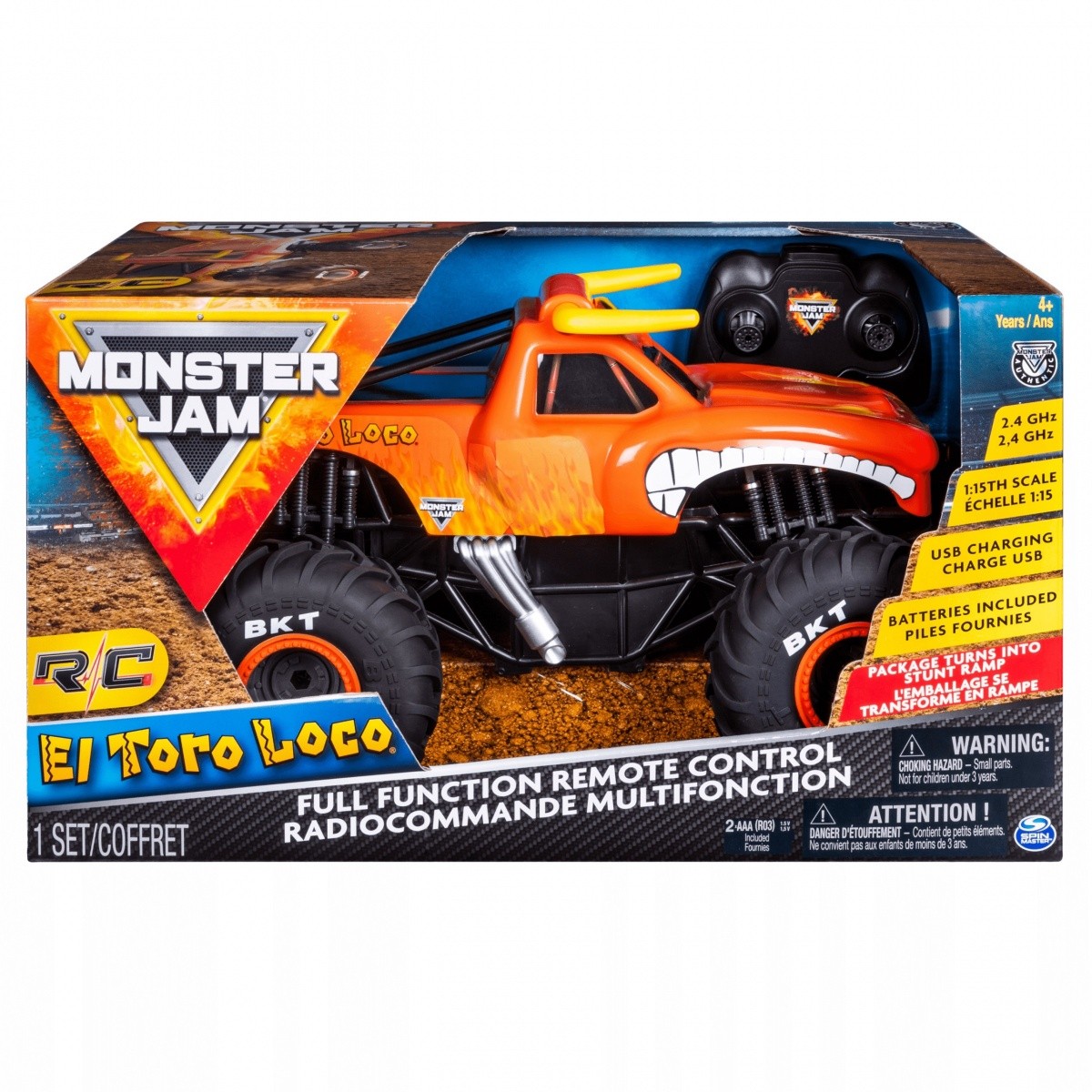 Pojazd RC MONSTER JAM RC 1:15 El Toro Loco