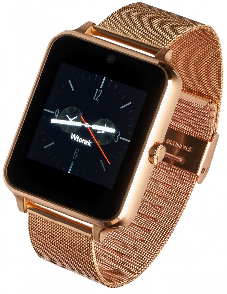 Smartwatch G25 Plus złoty stalowy 