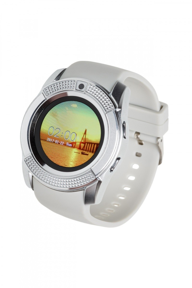 Smartwatch G11 biało-srebrny 