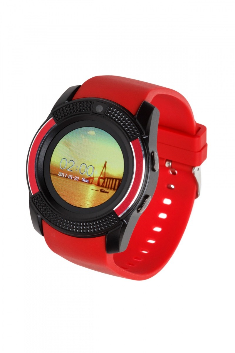 Smartwatch G11 czarno-czerwony 