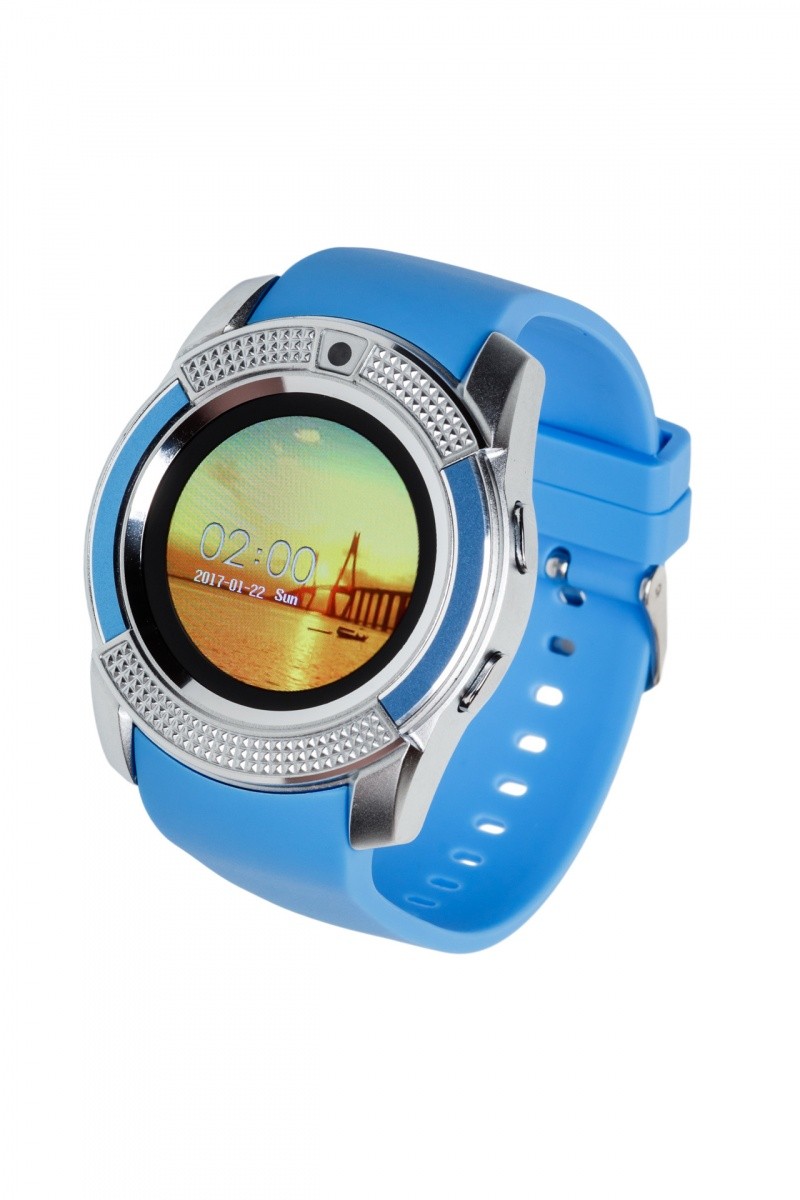 Smartwatch G11 niebiesko-srebrny 