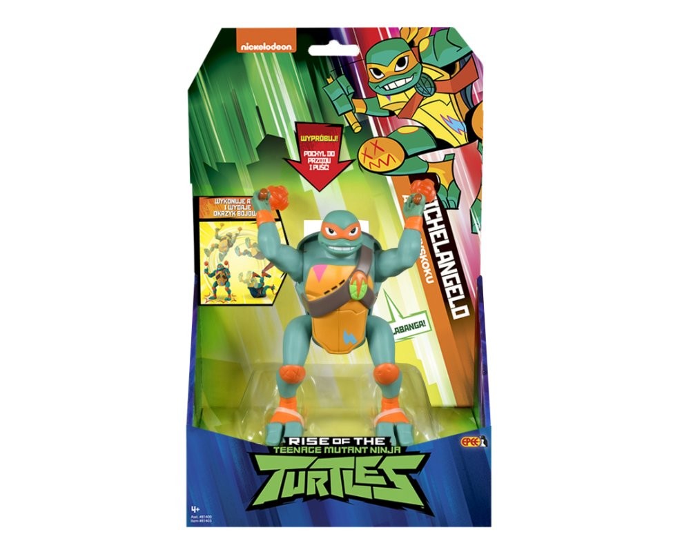Figurka z dźwiękiem Wojownicze Żółwie Ninja Michelangelo