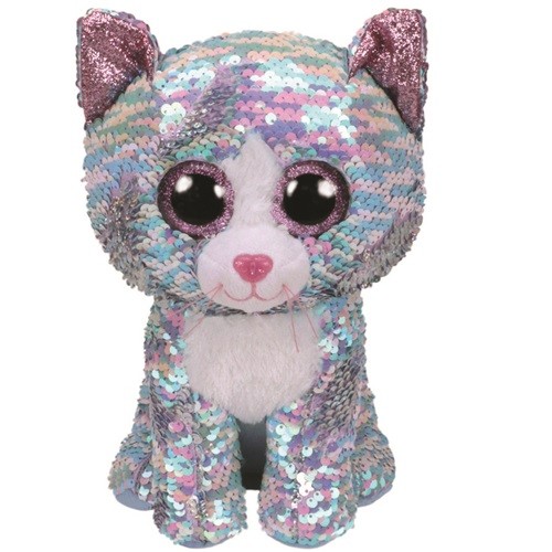 Maskotka TY Beanie Boos - Cekinowy kotek 24 cm