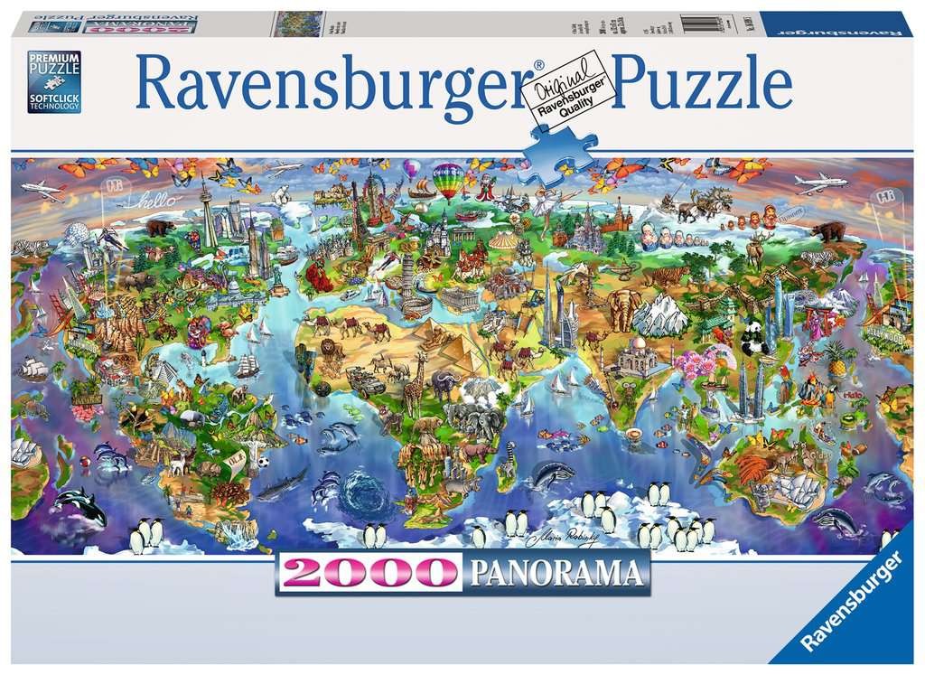 Puzzle 2000 elementów Panorama Cuda ziemi