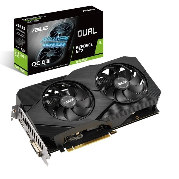 Karta graficzna GeForce DUAL GTX 1660 SUPER EVO OC 6GB 192BIT GDDR6 DP/HDMI/DVI-D