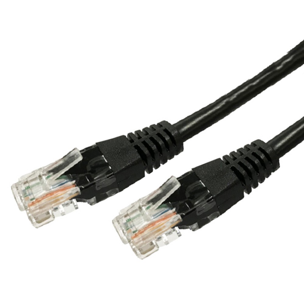 Kabel sieciowy LAN Patchcord kat.6 RJ45 UTP 7,5m. czarny 