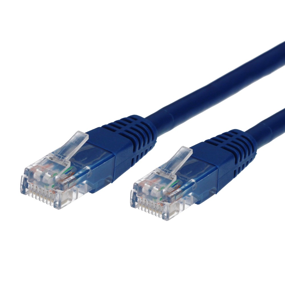 Patchcord kat.5e RJ45 UTP 0,5m. niebieski 