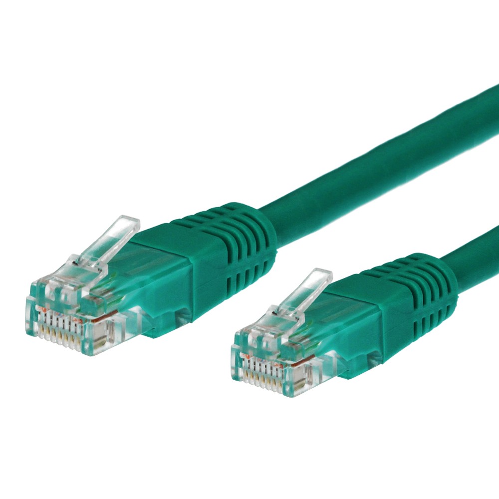 Patchcord kat.5e RJ45 UTP 0,5m. zielony 