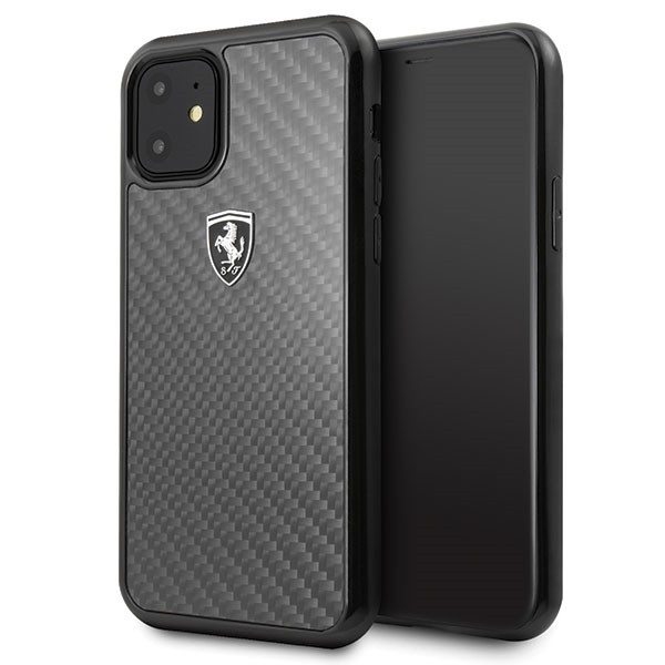 Etui hardcase FEHCAHCN61BK iPhone 11 czarny Carbon Heritage 