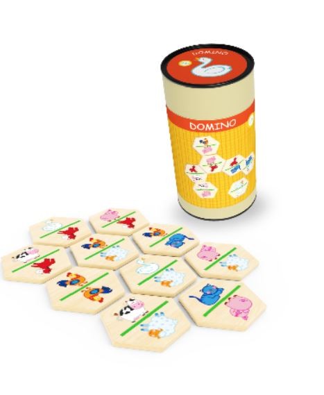 Drewniane Domino Farma w Tubie