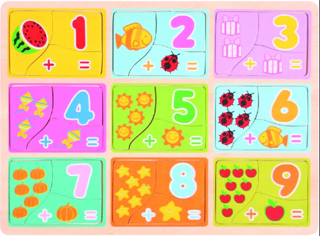 Układanka TOP BRIGHT Puzzle Nauka liczenia 27 el.