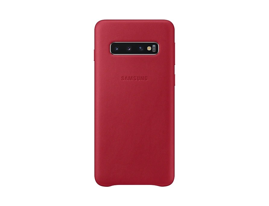 Etui Leather Cover Galaxy S10 Czerwony