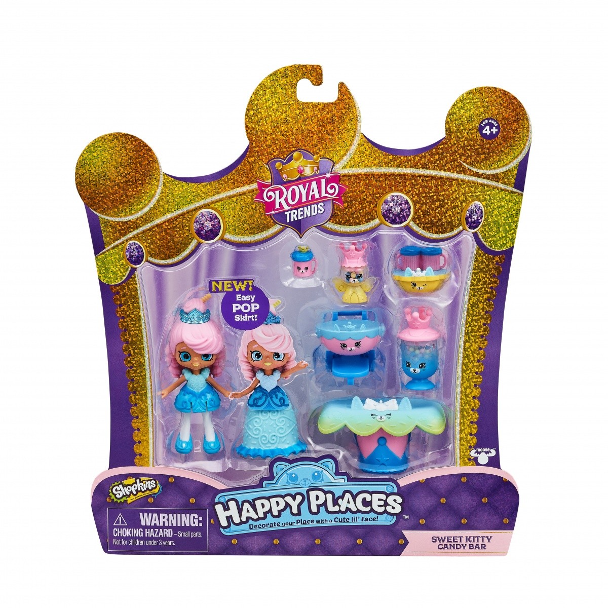 Shopkins Zestaw Sweet Kitty Candy Bar Happy Places Royal