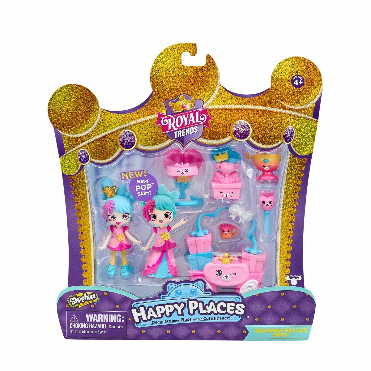 Shopkins Zestaw Squirrel Palace Party Happy Places Royal