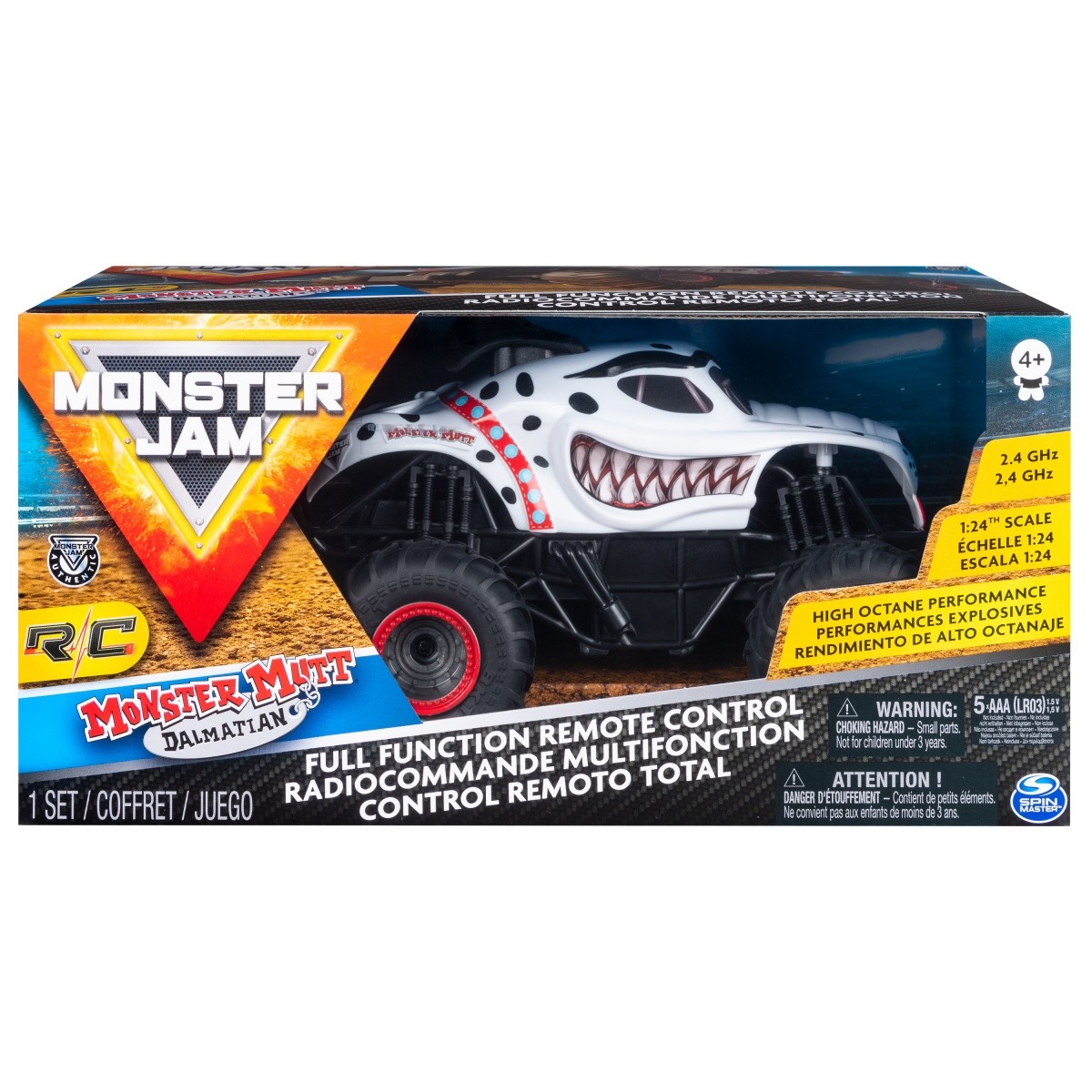 Samochód RC MONSTER JAM Monster Mutt Dalmatian