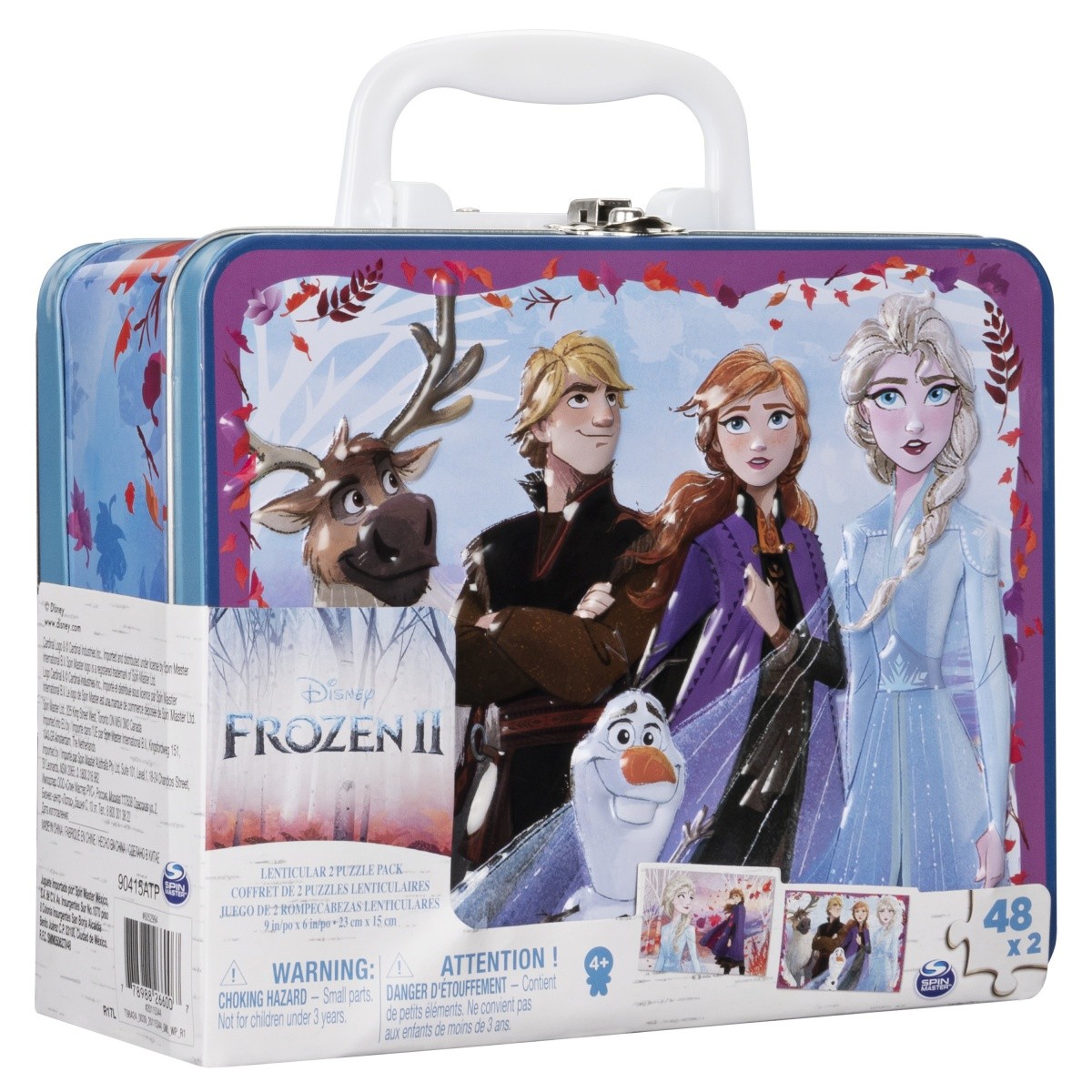 Puzzle 2x 48 elementów Cardinal Games w kuferku, Frozen 2