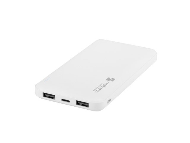 Power Bank Extreme Media Trevi Slim 10000mAh 2x USB + 1x USB-C biały 