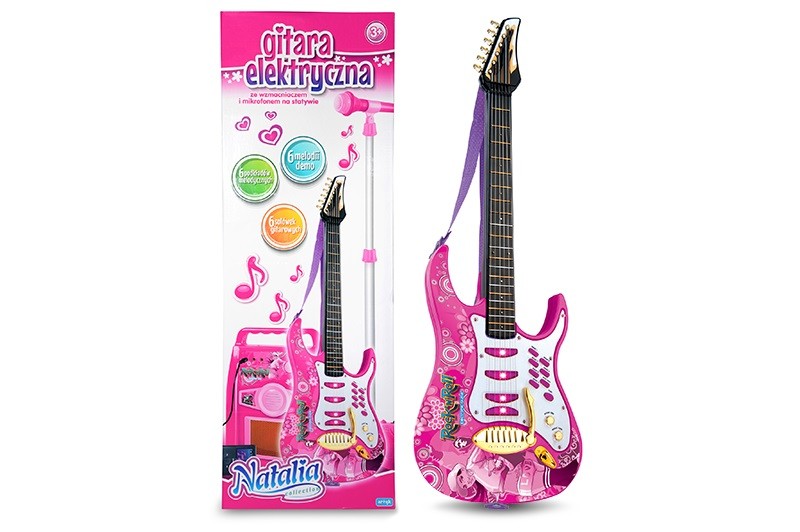 Gitara z mikrofonem i wzmacniaczem Natalia
