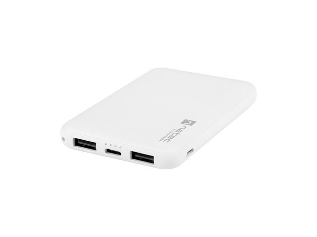 Power Bank Extreme Media Trevi Compact 5000mAh 2x USB + 1x USB-C biały