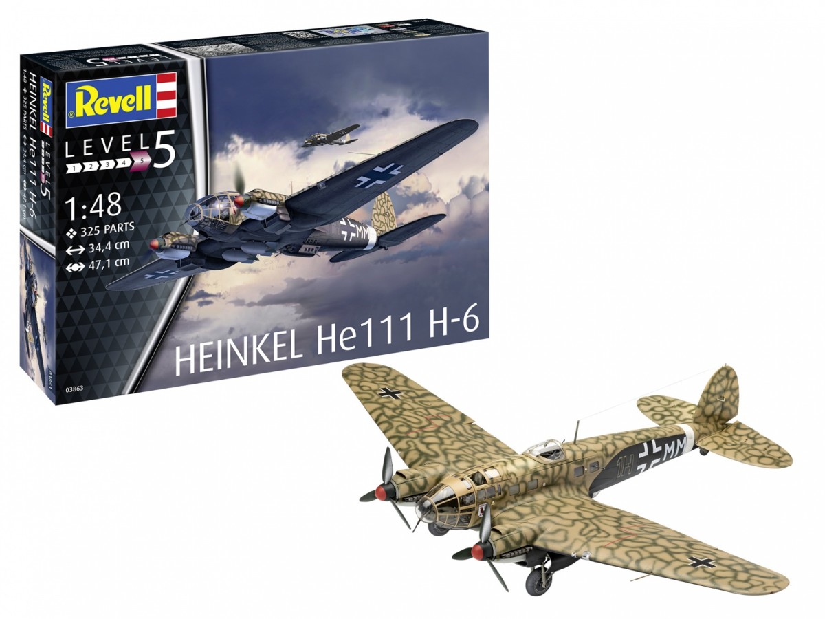 Model plastikowy Heinkel HE111 H-6 