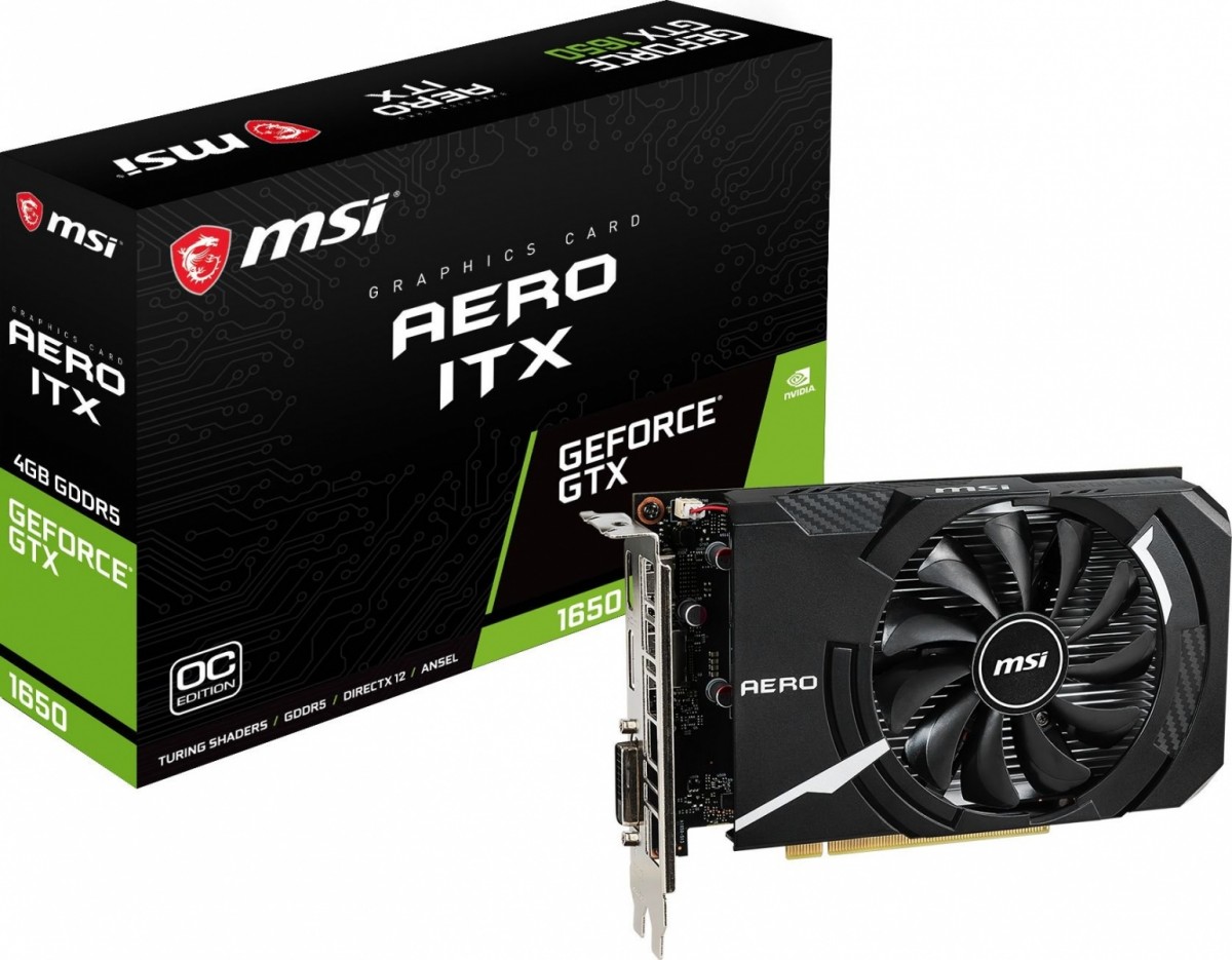 Karta graficzna GeForce GTX 1650 SUPER AERO ITX OC 128bit GDDR6 HDMI/DP/DVI-D