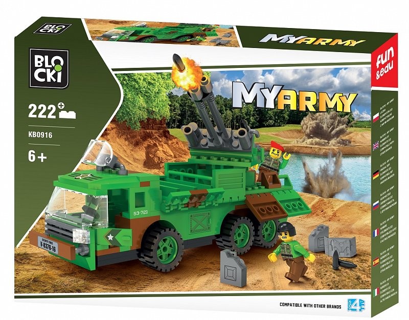 Klocki MYARMY Wyrzutnia Rakiet 222 elementów